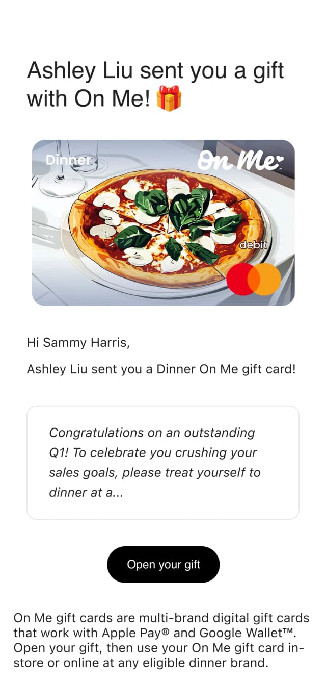 They receive an email or text.