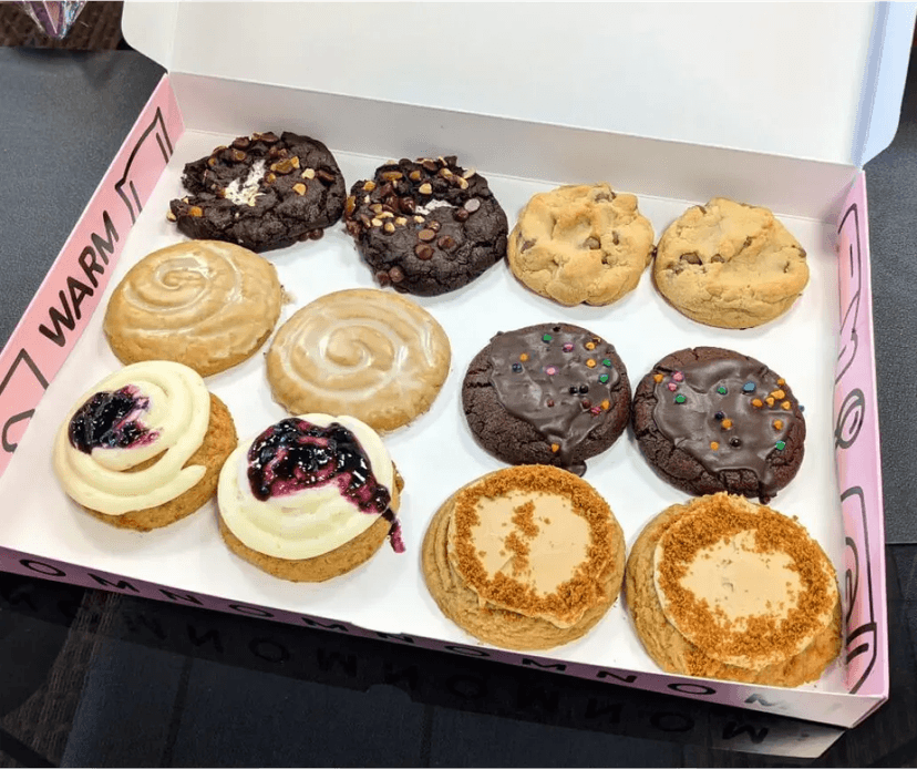Image of an excited Dessert On Me gift card recipient. Their thank you note is below.