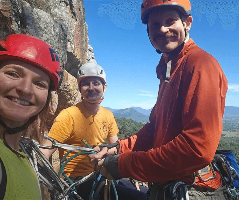 Image of an excited Climbing On Me gift card recipient. Their thank you note is below.
