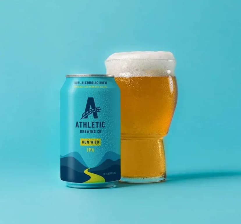 Drinks imagery featuring Run Wild Non-Alcoholic IPA
