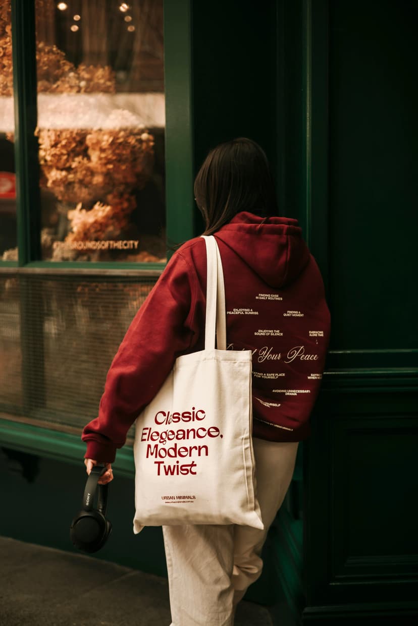 Sewing imagery featuring Personalized Tote Bag