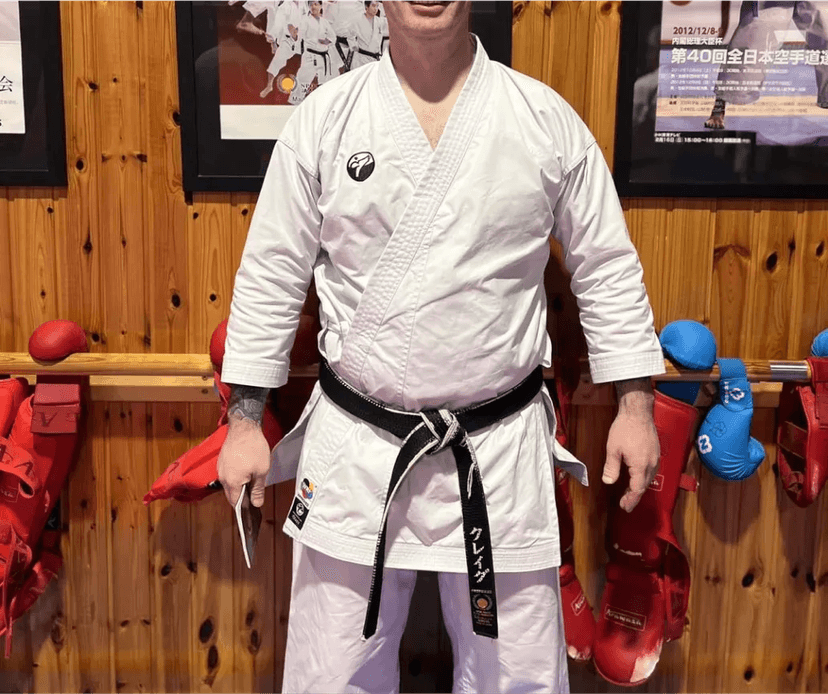 Image of an excited Martial arts On Me gift card recipient. Their thank you note is below.