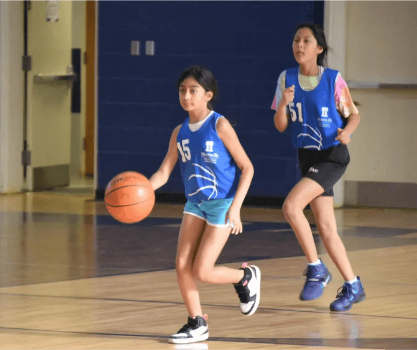 Image of an excited Basketball On Me gift card recipient. Their thank you note is below.