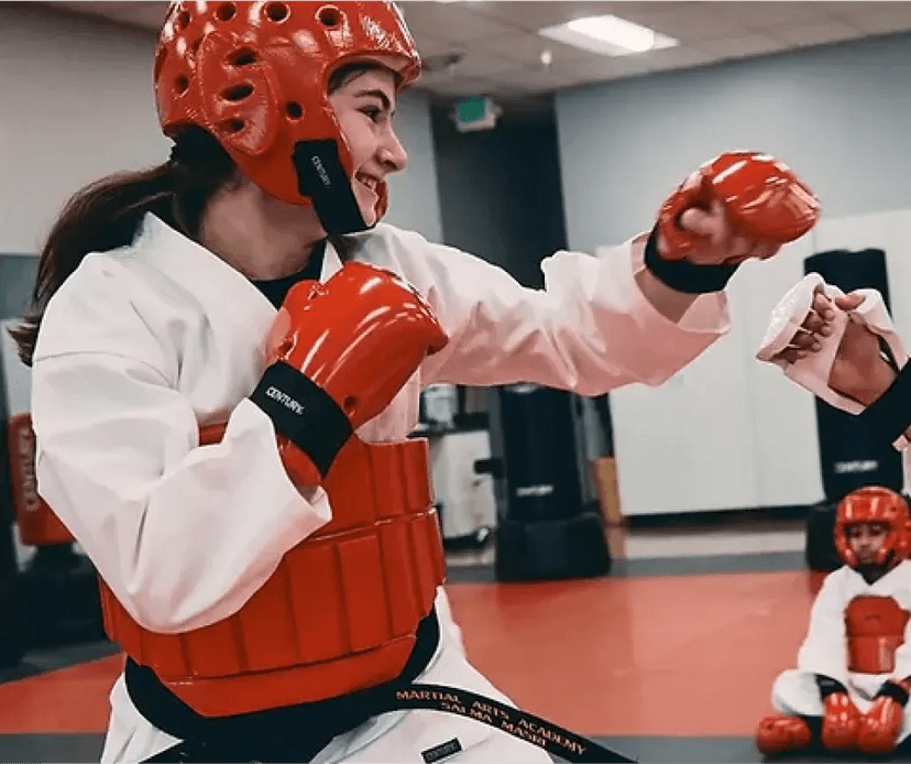 Image of an excited Martial arts On Me gift card recipient. Their thank you note is below.